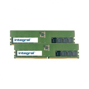 Integral IN5T16GNJRDXK2 memoria 32 GB 2 x 16 GB DDR5 5600 MHz Data Integrity Check [verifica integrità dati] (32GB [2x16GB] PC RAM MODULE DDR5 5600MTs PC5-44800 UNBUFFERED NON-ECC DIMM 1.1V 2GX8 CL46 INTEGRAL)