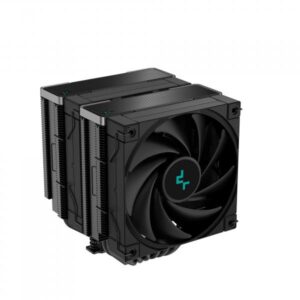 DeepCool AK620 ZERO DARK Processore Raffreddatore d'aria 12 cm Nero 1 pz (DeepCool AK620 ZERO DARK CPU Cooler, 2x120mm Fan, 1850rpm, 68.99 CFM, PWM, Aluminium Fins, Copper Heatpipes, Intel/AMD)