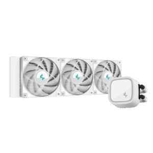 DeepCool LE720 WH Processore Raffreddatore di liquidi tutto in uno 12 cm Bianco 1 pz (DeepCool LE720 White AIO Cooler, 3x120mm ARGB PWM Fan, Copper Heatsink, Aluminium Radiator, Intel/AMD)