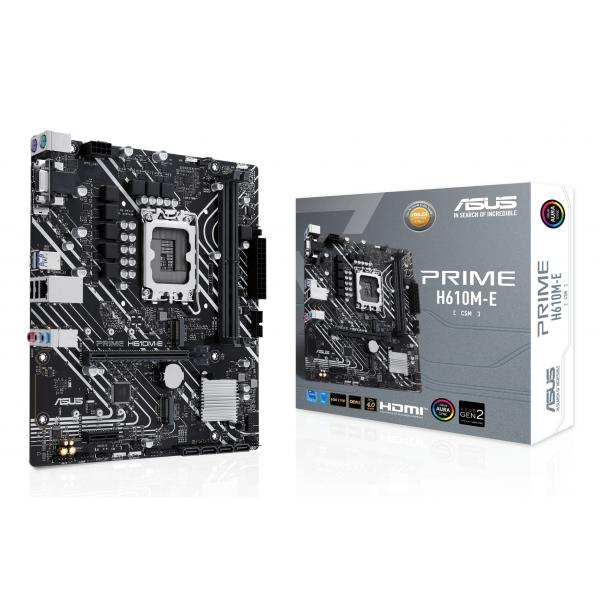 ASUS PRIME H610M-E-CSM Intel H610 LGA 1700 micro ATX (ASUS Mainboard PRIME H610M-E-CSM - micro ATX - LGA 1700 - In)