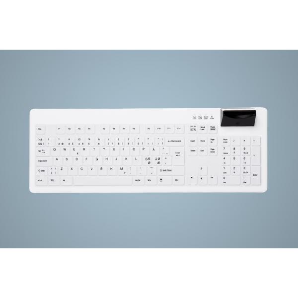HYGIENE SMART CARD DESKTOP - KEYBOARD SEALED USB BLACK/WHITE - Versione Tedesca