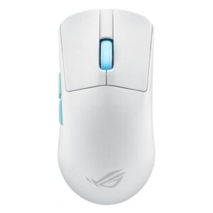 ASUS ROG Harpe Ace Aim Lab Edition mouse Gaming Ambidestro RF Wireless + Bluetooth + USB Type-C Opto-meccanico 36000 DPI (Asus ROG Harpe Ace Aim Lab Edition Gaming Mouse, Wireless/Bluetooth/USB, Synergistic Software, RGB, Mouse Grip Tape, White)