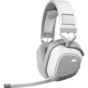 Corsair CA-9011296-EU cuffia e auricolare Wireless A Padiglione Gaming Bluetooth Bianco (CORSAIR HS80 MAX W/L HEADSET WHITE)