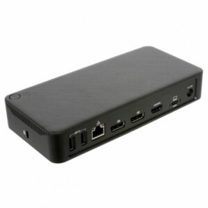 Targus DOCK460EUZ replicatore di porte e docking station per laptop Cablato USB4 Nero (USB4 Triple Video Docking - Station with 100W - Warranty: 24M)