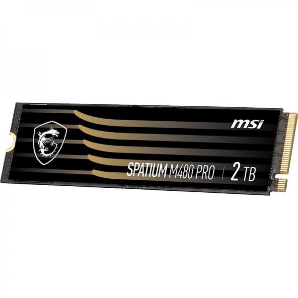 MSI Spatium M480 PRO PCIE 4.0 NVME M.2 2TB drives allo stato solido PCI Express 4.0 3D NAND (MSI SSD SPATIUM M480 PRO M.2 PCIE 2TB)