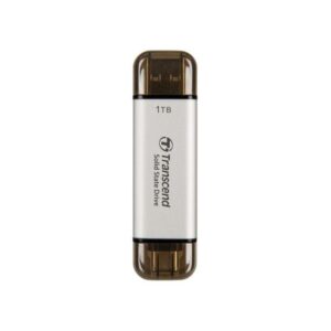 Transcend ESD310 1 TB USB Type-A / USB Type-C Argento (EXTERNAL SSD 1TB ESD310S USB - 10GBPS TYPE C/A SILVER)