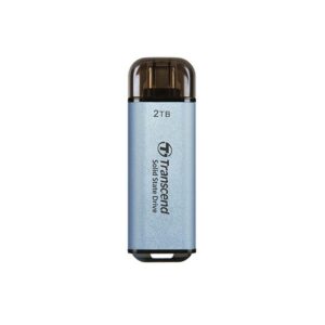 Transcend ESD300 Tecnologia Thunderbolt 2 TB Da USB tipo A a USB tipo C USB 3.2 Gen 2x2 Blu (Esd310 2 Tb Black - Warranty: 12M)