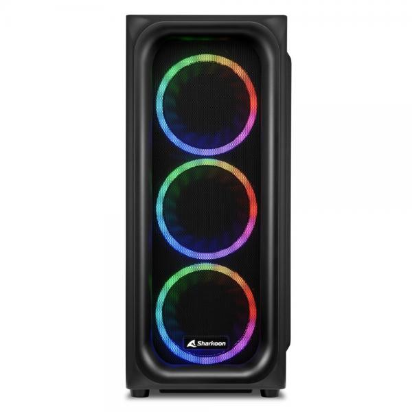 Sharkoon TK5M RGB ATX Desktop Nero (Sharkoon TK5M RGB - ATX-etui)