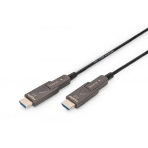 Digitus Cavo in fibra ottica ibrido 4K - HDMI AOC con 10m connettore rimovibile (10M 4K HDMI AOC CABLE - 4KX2K60HZ DETOUCABLE PLUGS)