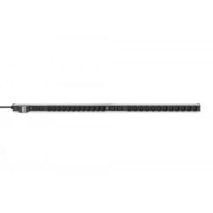 Digitus PDU IT di base, monofase 32A, 24 x C13, 4 x C19, cavo di alimentazione da 3 m, spina IEC 60309 32 A (IT BASIC PDU VERTICAL 32A 1-PH - 24XC13 4XC19 3M CABLE 32A PLUG)