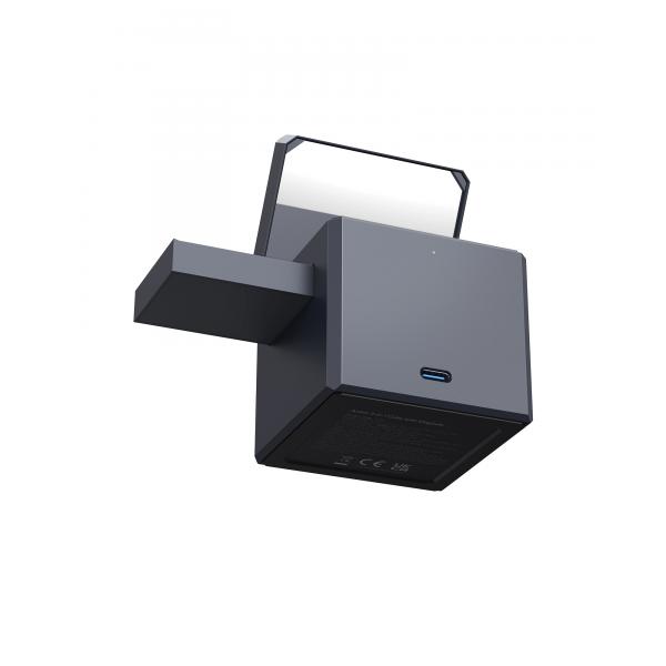 Anker Innovations Y1811G11 Caricabatterie per dispositivi mobili Cuffie, Smartphone, Orologio intelligente Nero AC, USB Carica wireless Ricarica rapida Interno (ANKER 3-IN-1 CUBE WITH MAGSAFE B2B)