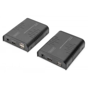 Digitus Set extender IP HDMI KVM, Full HD (HDMI KVM IP EXTENDERSETFULL HD)