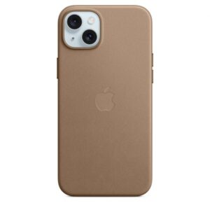 Apple Custodia MagSafe in tessuto Finewoven per iPhone 15 Plus - Grigio talpa (IPHONE 15 PLUS FINE WOVEN MAGSA - CASE TAUPE)