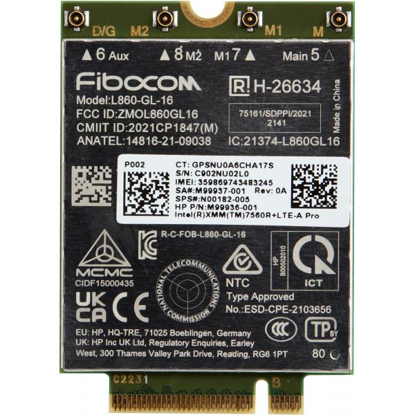 HP WWAN XMM 7560 LTE-Advance (Intel XMM 7560 R+ - tr?dl?s mobilmodem)