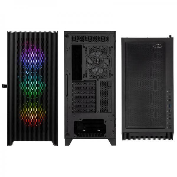 Kolink UNITY LATERAL ARGB computer case Midi Tower Nero (Kolink Unity Lateral ARGB Midi Tower Case - Black)