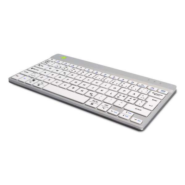 R-Go Tools RGOCONDWLWH tastiera Ufficio USB QWERTY Olandese Bianco (R-Go Compact Break - tastatur - med in)