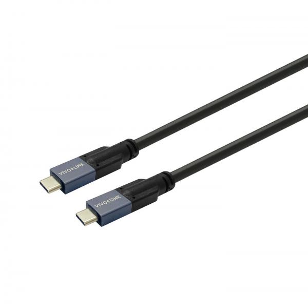 Vivolink PROUSBCMM7 cavo USB USB 3.2 Gen 2 [3.1 Gen 2] 7 m USB C Nero (USB-C to USB-C Cable 7m - Supports 20 Gbps data - Certified for Business - Warranty: 144M)