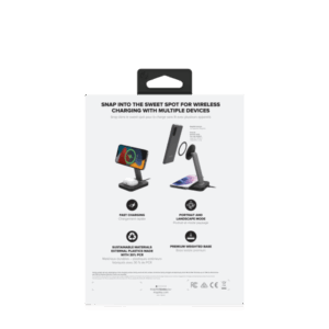 mophie 401309751 Caricabatterie per dispositivi mobili Auricolare, Smartphone Nero AC Carica wireless Ricarica rapida Interno (mophie 401309751 oplader til mobil enh)