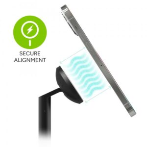 mophie 401311461 Caricabatterie per dispositivi mobili Smartphone, Orologio intelligente, Cuffie, Auricolare Nero USB Carica wireless Ricarica rapida Interno (MOPHIE MAGSAFE 3-IN-1 ACCS)