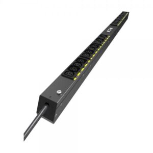 Eaton EVBAFC20A unità di distribuzione dell'energia [PDU] 24 presa[e] AC 22.5U Nero (Eaton G4 - Basic - power distribution unit [rack-mountable] - AC 200-240 V - 3.7 kW - 1-phase - input: IEC 60320 C20 16A - output connectors: 24 [12 x IEC 60320 C13, 12 x IEC 60320 C39] - 0U - 3 m cord - black)