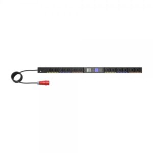 Eaton EVMIF316A unità di distribuzione dell'energia [PDU] 24 presa[e] AC 22.5U Nero (Eaton G4 - Power distribution unit [rack-mountable] - 16A, metered input - AC 240/415 V - 11 kW - 3-phase - Ethernet 10/100/1000, serial - input: IEC 60309 16A - output connectors: 24 [12 x IEC 60320 C13, 12 x IEC 60320 C39] - 0U - 3 m cord - black)
