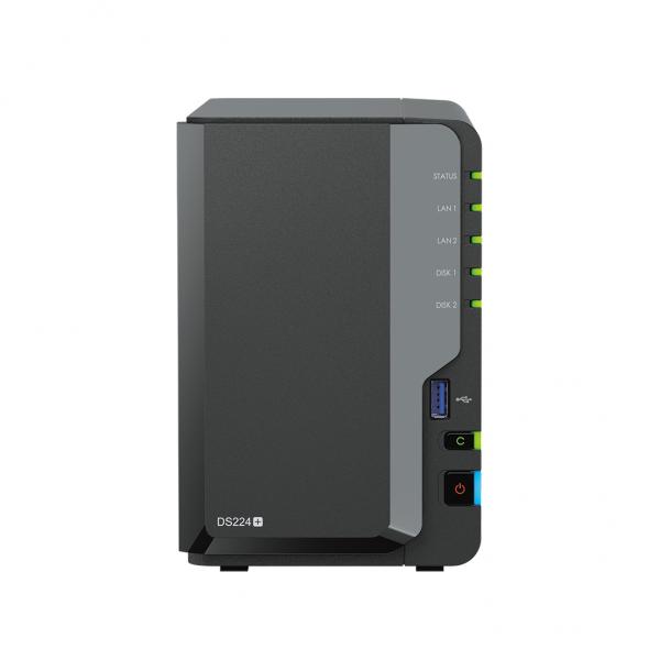 Synology DiskStation DS224+ NAS Desktop Intel® Celeron® J4125 2 GB DDR4 12 TB HDD DiskStation Manager Nero (Synology DS224+/12TB SYN HAT3300)