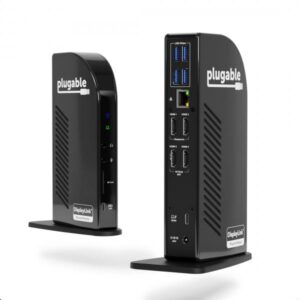 Plugable Technologies UD-3900C4 Cablato USB 3.2 Gen 2 [3.1 Gen 2] Type-C Nero (Plugable USB-C Quad HDMI Dock)
