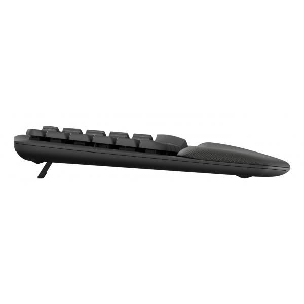 Logitech 920-012333 tastiera Ufficio RF senza fili + Bluetooth QWERTY Inglese UK Grafite (Wave Keys Keyboard Business Graphite UK) - Versione UK