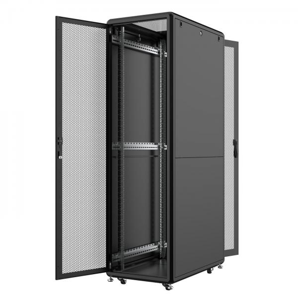LOGON RSL42U61BL rack 42U Rack indipendenti Nero (19'' 42U Rack Cabinet 600 x - 1000 x 2053mm Server Line - - Black - Warranty: 60M)