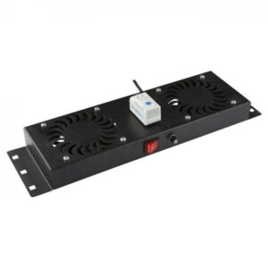 LOGON RAF115BL porta accessori Pannello per ventola (2 FANS, ANALOG THERMOSTAT - CONTROL FAN MODULE BUILT-IN - Warranty: 24M)