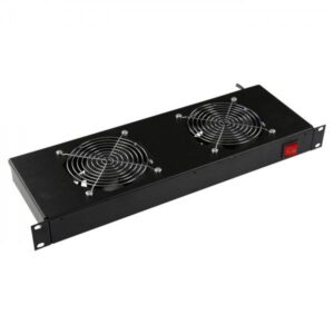 LOGON RAF310BL porta accessori Pannello per ventola (2 FANS, ANALOG THERMOSTAT - RACK MOUNT FAN MODULE 1U - Warranty: 24M)