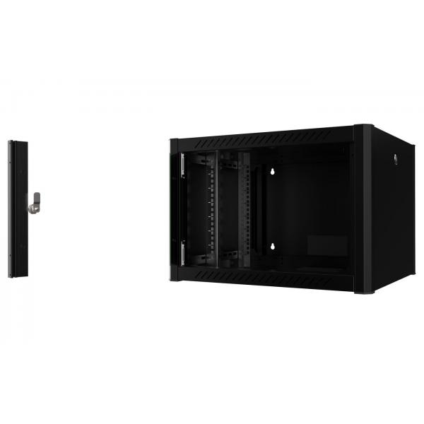 Lanview RWP07U56BL rack 7U Da parete Nero (19'' 7U Rack Wall Mount Pro - 600 x 560 x 423mm - Black - Warranty: 60M)