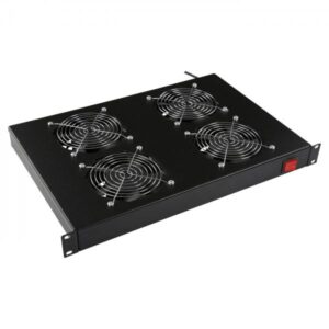 Lanview RAF315BL porta accessori (4 FANS, ANALOG THERMOSTAT - RACK MOUNT FAN MODULE 1U - Warranty: 24M)