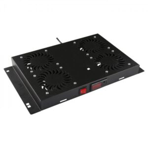 LOGON RAF210BL porta accessori Pannello per ventola (4 FANS, DIGITAL THERMOSTAT - CONTROLLED FAN MODULE BLACK - Warranty: 24M)