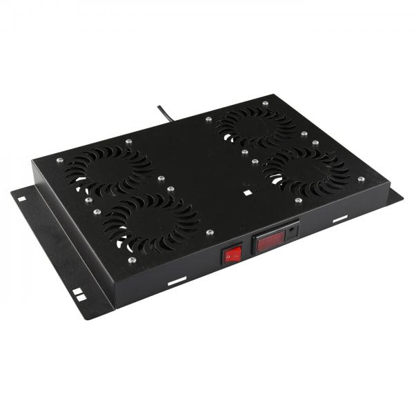 LOGON RAF210BL porta accessori Pannello per ventola (4 FANS, DIGITAL THERMOSTAT - CONTROLLED FAN MODULE BLACK - Warranty: 24M)