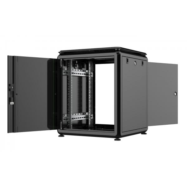 LOGON RDL12U66BL rack 12U Rack indipendenti Nero (19'' 12U Rack Cabinet 600 x - 600 x 719mm Data Line - Black - Warranty: 60M)