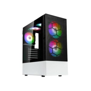 Kolink OBSERVATORY MX Midi Tower Nero, Bianco (Kolink Observatory MX Mesh ARGB Midi Tower Case - Black/White)