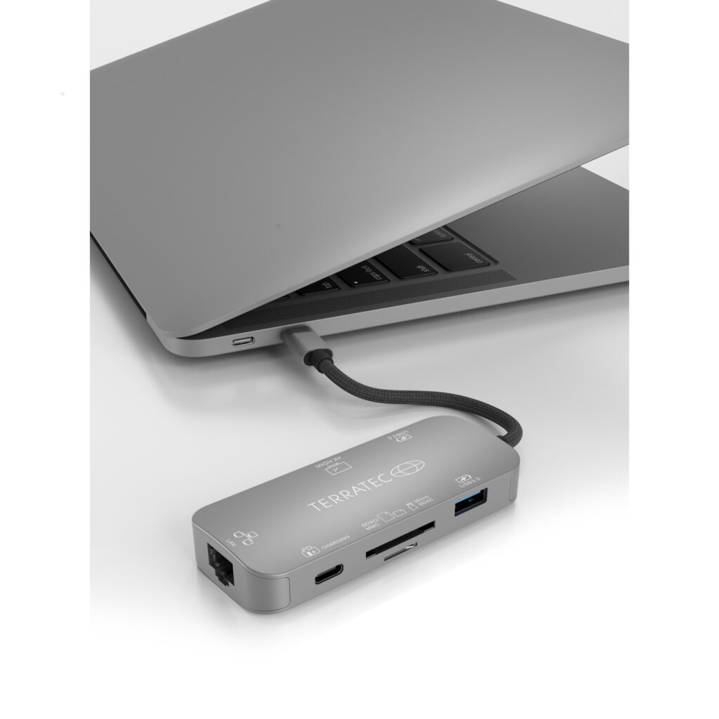 Terratec Connect C8 USB 2.0 Type-C Grigio (TERRATEC Connect C Type-C 7in1)