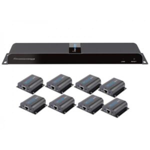 Techly IDATA-EX-HL81TY moltiplicatore AV Trasmettitore e ricevitore AV (Hdmi 1X8 Extender Splitter - Over Cat6/6A/7 50M With Ir - Pass-Back Idata Ex-Hl81Ty - Warranty: 12M)