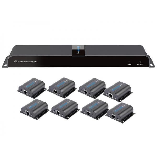 Techly IDATA-EX-HL81TY moltiplicatore AV Trasmettitore e ricevitore AV (Hdmi 1X8 Extender Splitter - Over Cat6/6A/7 50M With Ir - Pass-Back Idata Ex-Hl81Ty - Warranty: 12M)