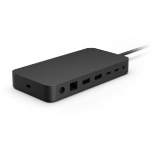 Microsoft Surface Thunderbolt 4 Dock Cablato Nero (MS Surface TB4 Dock CM SC - DA/FI/NO/SV - Warranty: 12M)