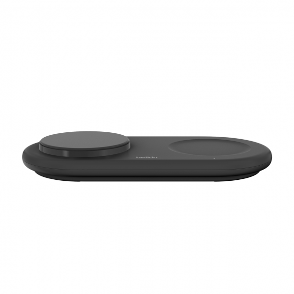 Belkin WIZ021myBK Libera installazione Plastica Nero (BOOST CHARGE PRO 2IN1 QI2 15W - MAGNETIC CHARGING PAD BLACK)