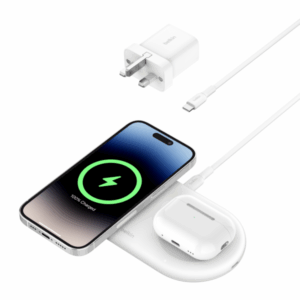 Belkin WIZ021myWH Libera installazione Plastica Nero (PRO 2IN1 15W MAGNETICCHARGINGPAD WHT)