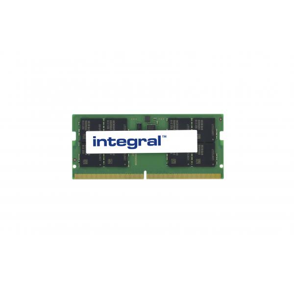 Integral 4X71M23189-IN memoria 32 GB 1 x 32 GB DDR5 5600 MHz (32GB LAPTOP RAM MODULE DDR5 5600MTs PC5-44800 UNBUFFERED NON-ECC SODIMM 1.1V 2GX8 CL46 INTEGRAL)