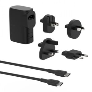 Belkin CARICABATTERIA DA MURO E DA VIAGGIO 25W + 5K PB (BOOST CHARGE Hybrid Wall Travel Charger 25w + 5k Power Bank UK EU US AU Black)