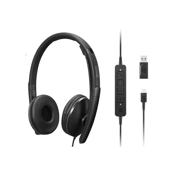 Lenovo 4XD1M39029 cuffia e auricolare Cablato A Padiglione USB tipo-C Nero (LENOVO WIRED ANC HEADSET GEN 2)