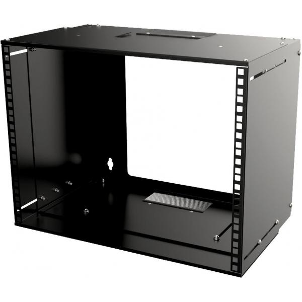 Lanview RAR210BL rack 6U Nero (19 6U Adjustable Depth Open - Frame Rack Wall Mount - Black - Warranty: 60M)
