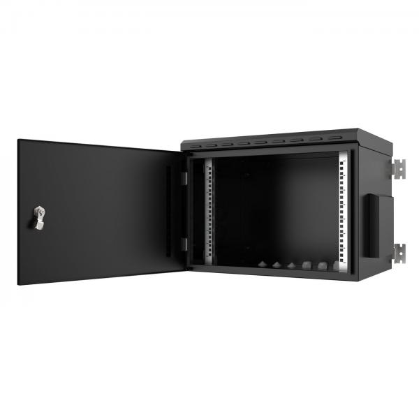 LOGON RWMIP55W07U45B rack 7U Da parete Nero (19 7U IP55 Wall mount - Cabinet 600 x 450 x 410mm - - Black - Warranty: 60M)