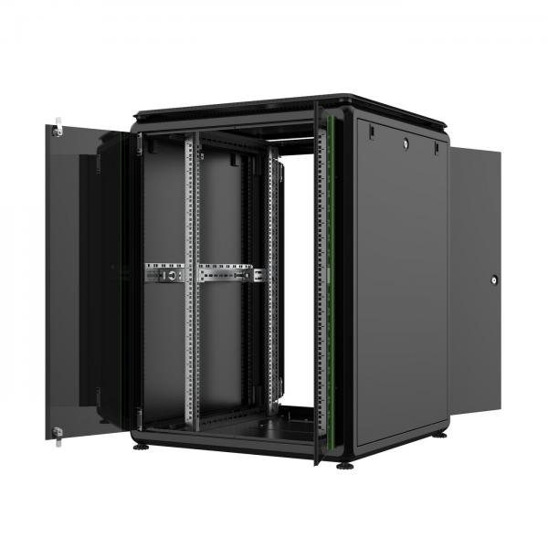 LOGON RDL20U88BL rack 20U Rack indipendenti Nero (19'' 20U Rack Cabinet 800 x - 800 x 1075mm Data Line - - Black - Warranty: 60M)
