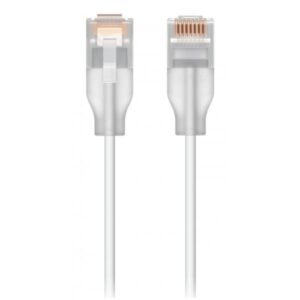 Ubiquiti UACC-Cable-Patch-EL-0.15M-W-24 cavo di rete Translucent, Bianco 0,15 m Cat6 (Nano-thin patch cable with a - Warranty: 24M)